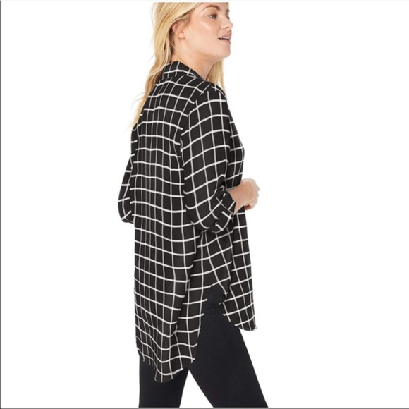 Calvin Klein  Windowpane Boyfriend Tunic - Picture 7 of 8